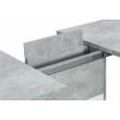 Smart bővíthető asztal Beton szürke - fehér