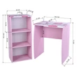 Kép 12/12 - DOMINO számítógép asztal szett pink