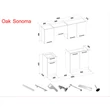 Kép 2/2 - OAK SONOMA elemes konyha