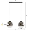 Kép 4/4 - BUBBLE XL függesztett lámpa 2B