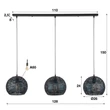 Kép 4/4 - ARMOR ORB függesztett lámpa 3B