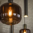 Kép 3/6 - BRONZA függesztett lámpa 4+3B