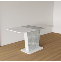 Calypso bővíthető asztal Beton szürke - fehér