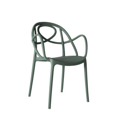 ETOILE P műanyag karfás szék P102 zöld