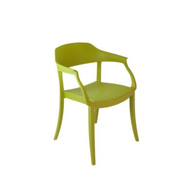 STRASS P műanyag karfás szék P102 zöld