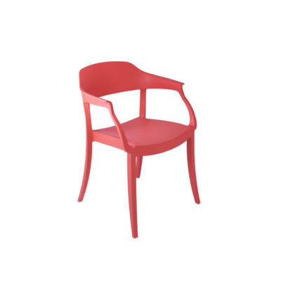 STRASS P műanyag karfás szék P104 piros