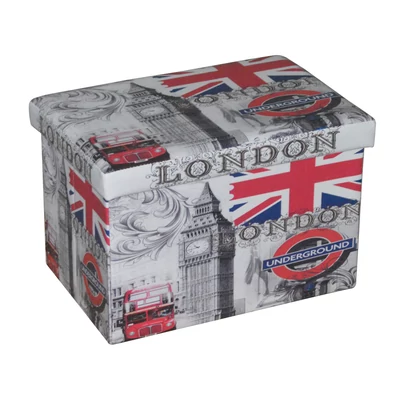 Design tárolós ülőke 48x32 London