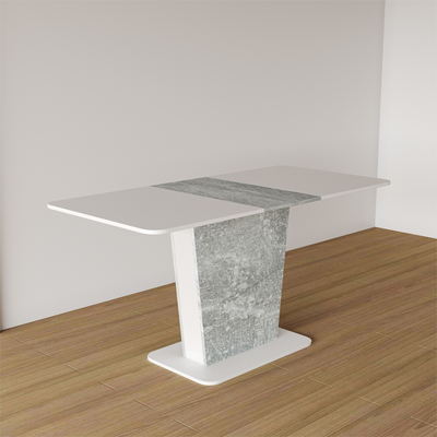 Calypso bővíthető asztal Beton szürke - fehér