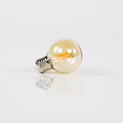 LED izzó G60 6 cm borostyán