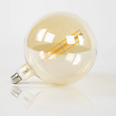 LED izzó G200 20 cm borostyán