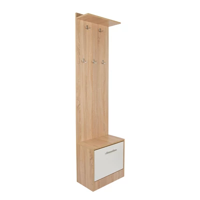 Dézi előszobafal fehér-fehér tölgy