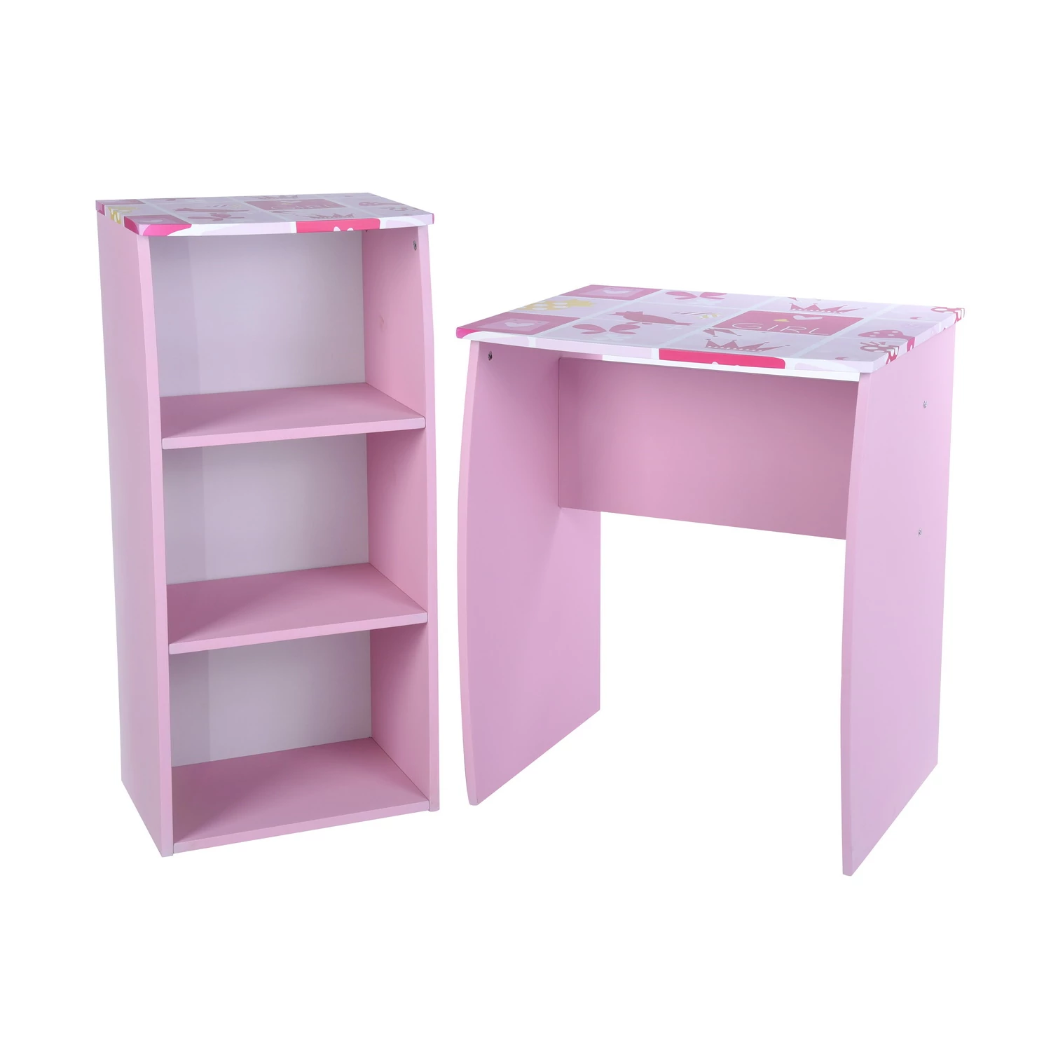 DOMINO számítógép asztal szett pink