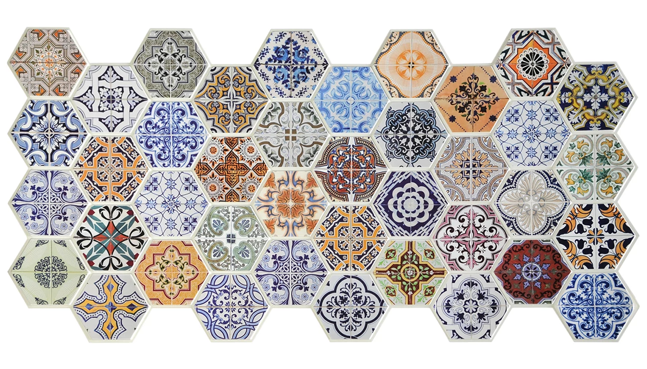 Dekor PVC falpanel Patchwork mintás
