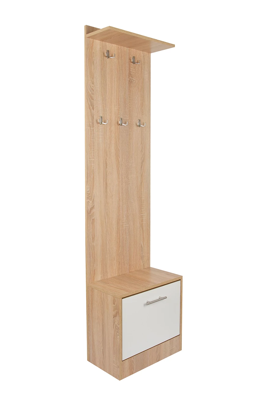 Dézi előszobafal fehér-fehér tölgy